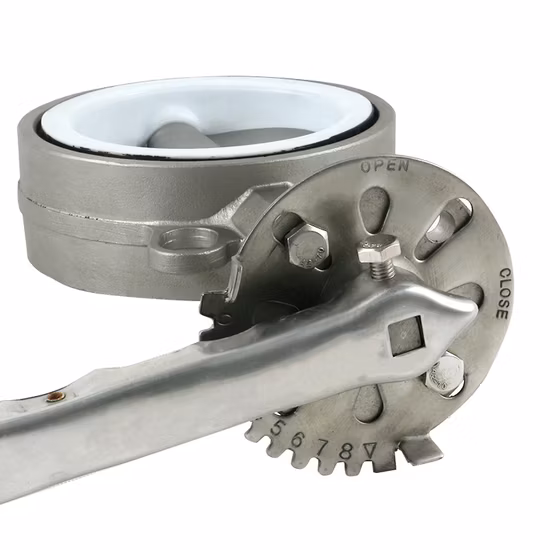 Volle SUS304 SS304 SS316 SS316L SS304L CF8 CF8m CF3 CF3m mit EPDM PTFE Viton FKM FPM Sitz Absperrklappe Industrieventile
